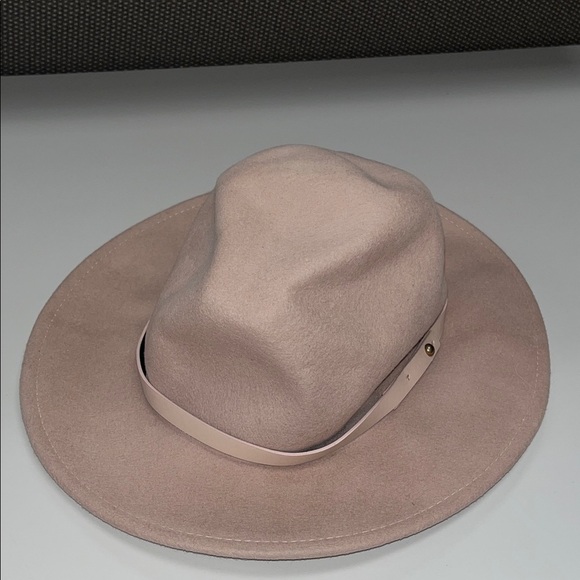 Free People Blush Pink Wool boho hat OS with band main image 10